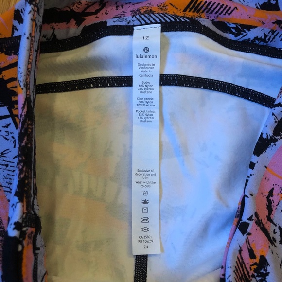 Lululemon sun runner crop leggings size 12 - Picture 5 of 7